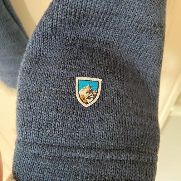 Kuhl Women’s Alska 1/4 Zip Fleece Sweatshirt Sweater Medium Blue Hiking Camping - Picture 7 of 10